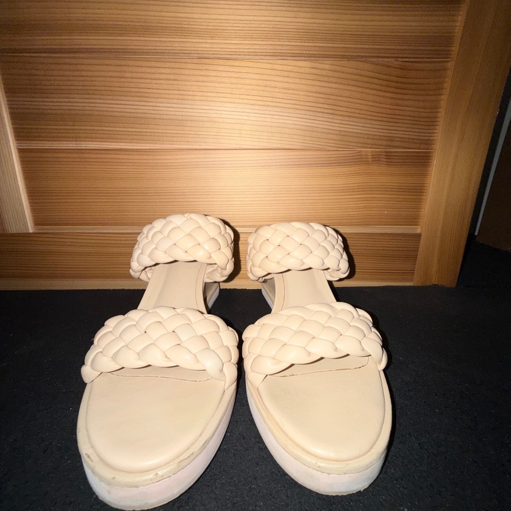 Lola Cruz Braided Wedge Sandals